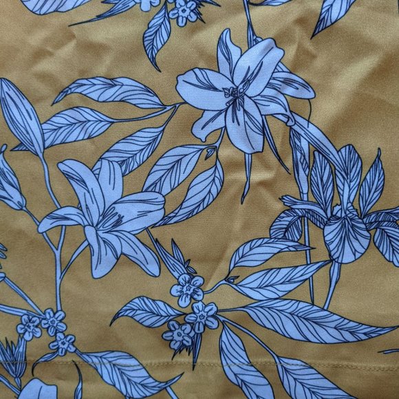 Frank and Oak - Mustard floral print midi dress - Picture 5 of 7